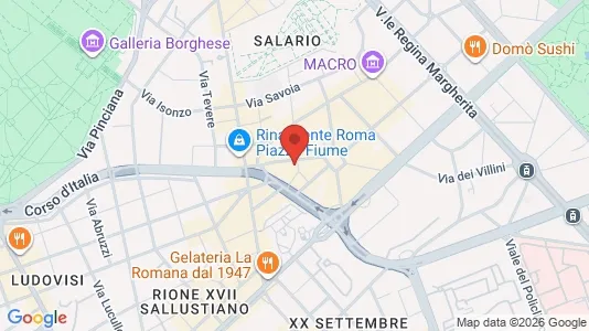 Apartments for rent i Roma Municipio II – Parioli/Nomentano - kort over placeringen