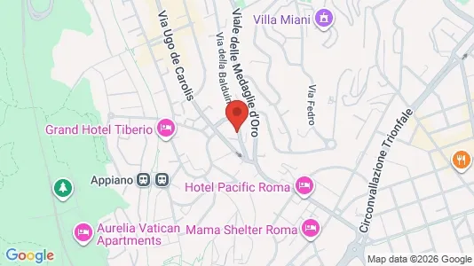 Apartments for rent i Roma Municipio XIV – Monte Mario - kort over placeringen