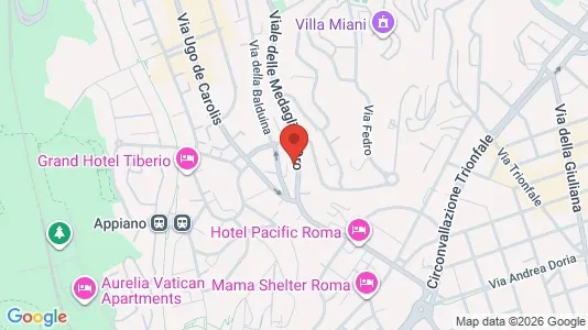 Apartments for rent i Roma Municipio XIV – Monte Mario - kort over placeringen