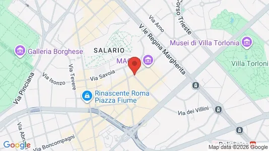 Apartments for rent i Roma Municipio II – Parioli/Nomentano - kort over placeringen