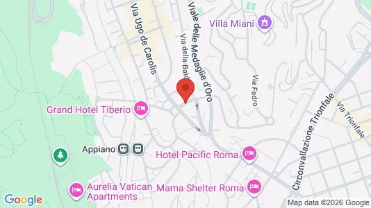Apartments for rent i Roma Municipio XIV – Monte Mario - kort over placeringen