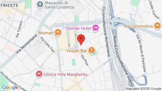 Rooms for rent i Roma Municipio II – Parioli/Nomentano - kort over placeringen