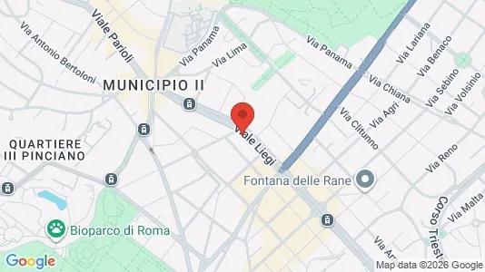 Rooms for rent i Roma Municipio II – Parioli/Nomentano - kort over placeringen