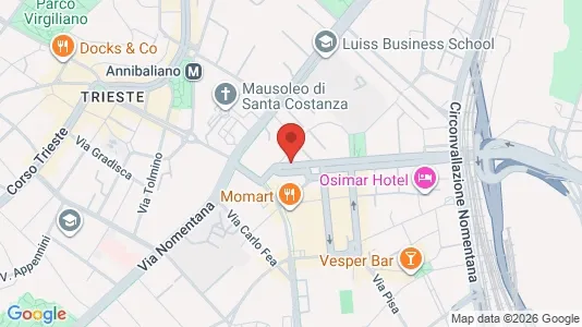 Rooms for rent i Roma Municipio II – Parioli/Nomentano - kort over placeringen