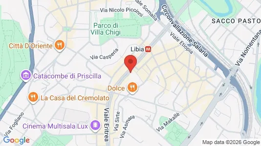 Rooms for rent i Roma Municipio II – Parioli/Nomentano - kort over placeringen