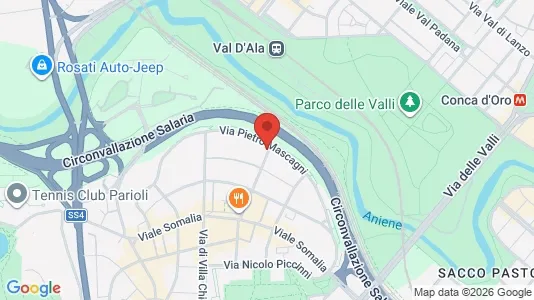 Apartments for rent i Roma Municipio II – Parioli/Nomentano - kort over placeringen