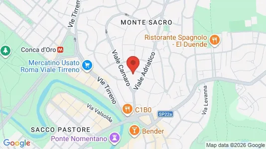 Apartments for rent i Roma Municipio III – Monte Sacro - kort over placeringen