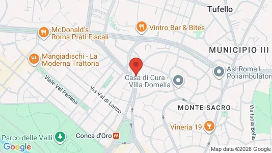 Apartments for rent i Roma Municipio III – Monte Sacro - kort over placeringen