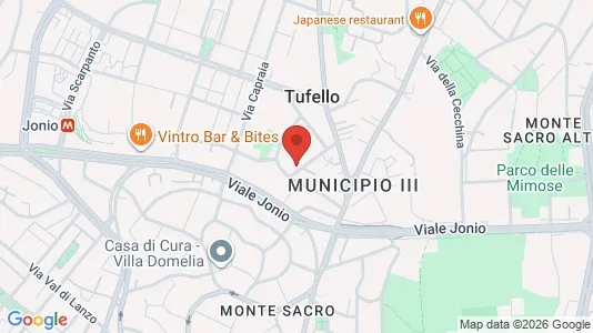Apartments for rent i Roma Municipio III – Monte Sacro - kort over placeringen
