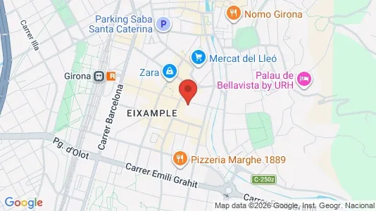 Apartments for rent i Girona - kort over placeringen