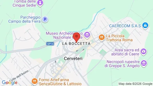 Apartments for rent i Cerveteri - kort over placeringen
