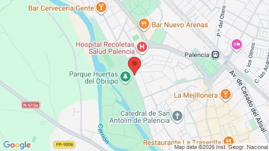 Apartments for rent i Palencia - kort over placeringen