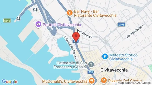 Apartments for rent i Civitavecchia - kort over placeringen