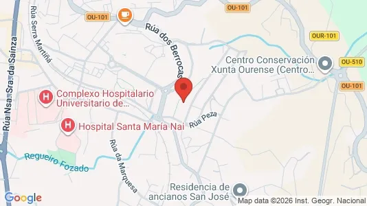 Apartments for rent i Ourense - kort over placeringen