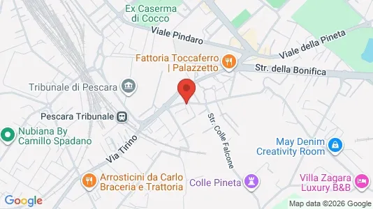 Rooms for rent i Pescara - kort over placeringen