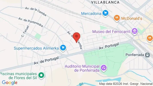 Apartments for rent i León - kort over placeringen