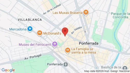 Apartments for rent i León - kort over placeringen