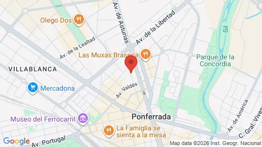 Rooms for rent i León - kort over placeringen