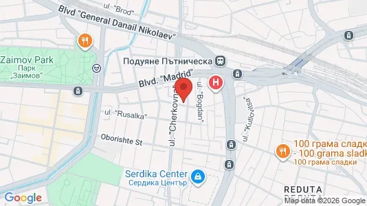 Apartments for rent i Sofia Poduyane - kort over placeringen