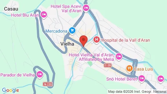 Apartments for rent i Vielha e Mijaran - kort over placeringen