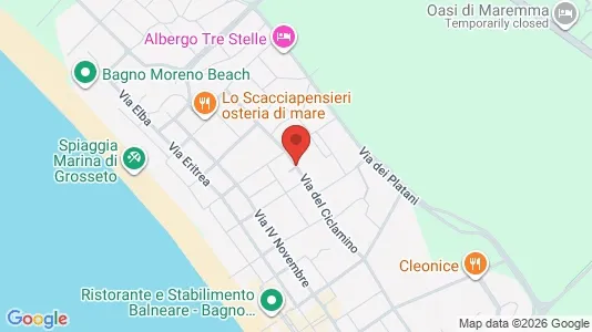 Apartments for rent i Grosseto - kort over placeringen