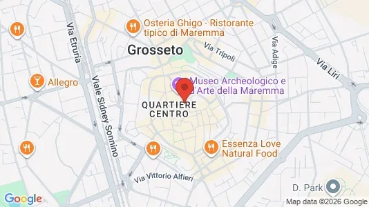 Apartments for rent i Grosseto - kort over placeringen