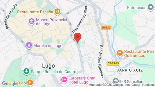 Apartments for rent i Lugo - kort over placeringen