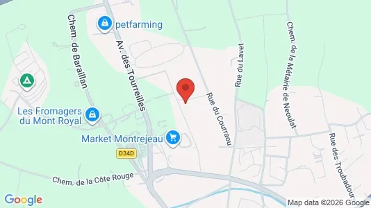 Apartments for rent i Saint-Gaudens - kort over placeringen