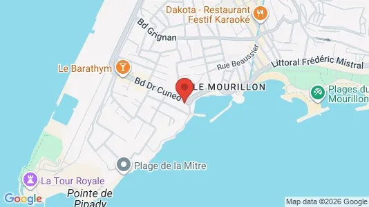Apartments for rent i Toulon - kort over placeringen