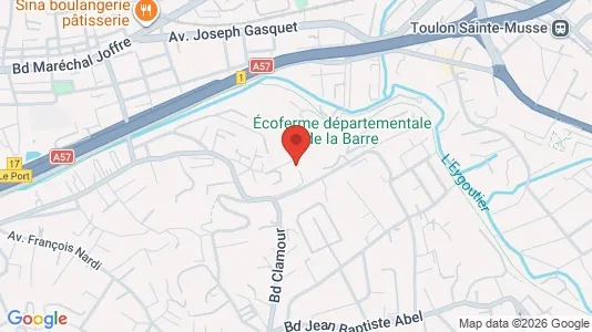 Apartments for rent i Toulon - kort over placeringen
