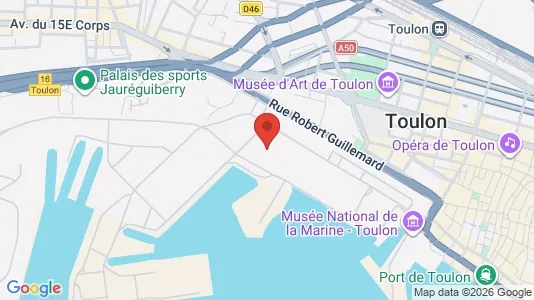 Apartments for rent i Toulon - kort over placeringen