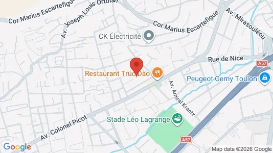 Apartments for rent i Toulon - kort over placeringen