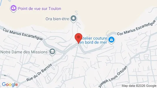 Apartments for rent i Toulon - kort over placeringen