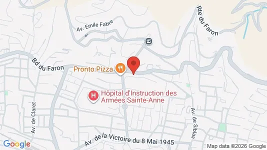 Apartments for rent i Toulon - kort over placeringen