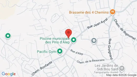 Apartments for rent i Toulon - kort over placeringen