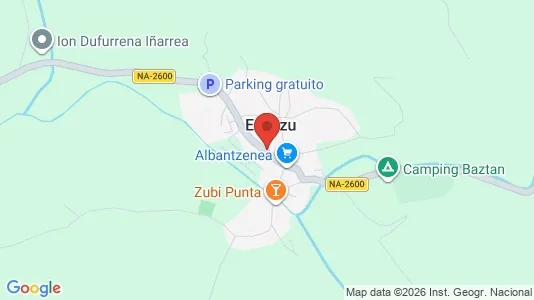 Apartments for rent i Baztan - kort over placeringen