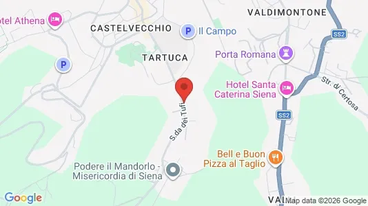 Apartments for rent i Siena - kort over placeringen