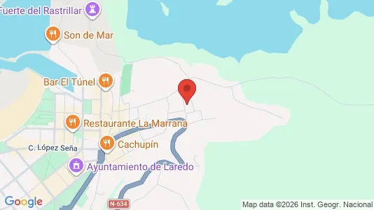 Apartments for rent i Laredo - kort over placeringen