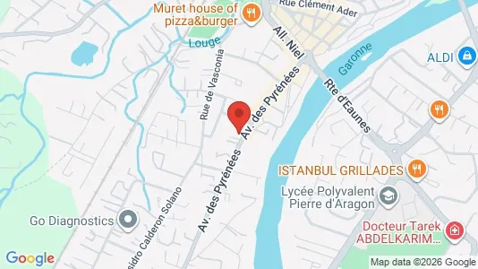 Apartments for rent i Muret - kort over placeringen