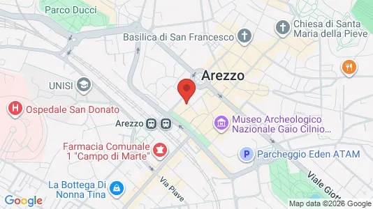 Apartments for rent i Arezzo - kort over placeringen