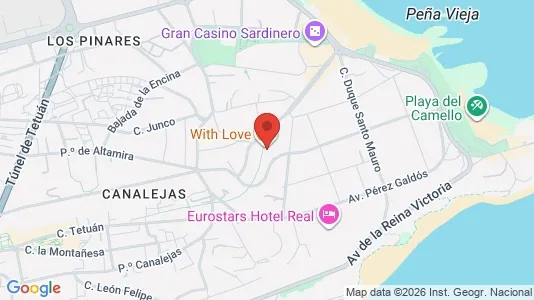 Apartments for rent i Santander - kort over placeringen