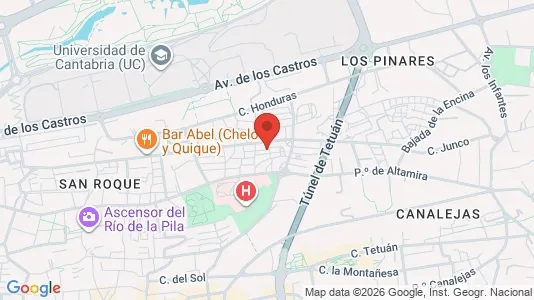 Apartments for rent i Santander - kort over placeringen
