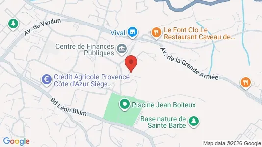 Apartments for rent i Draguignan - kort over placeringen