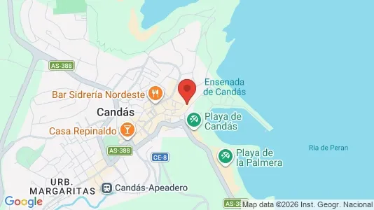 Apartments for rent i Carreño - kort over placeringen