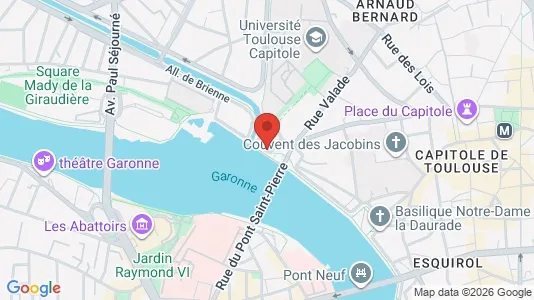 Apartments for rent i Toulouse - kort over placeringen