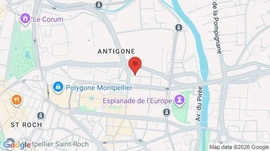 Apartments for rent i Montpellier - kort over placeringen