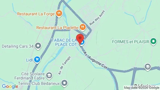 Apartments for rent i Béziers - kort over placeringen