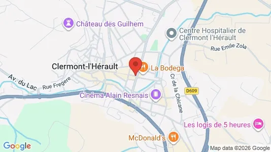 Apartments for rent i Lodève - kort over placeringen