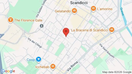 Apartments for rent i Scandicci - kort over placeringen