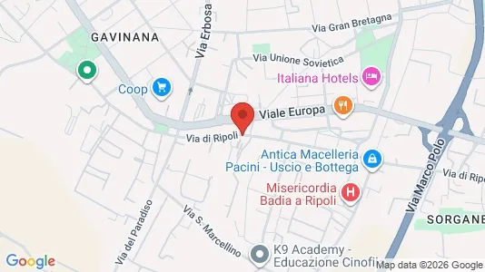 Rooms for rent i Florence - kort over placeringen